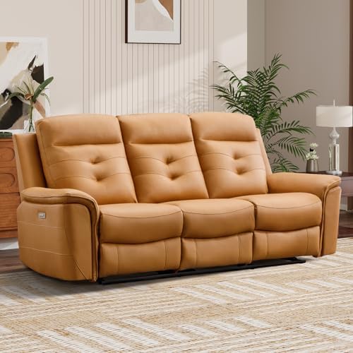 EBELLO Power Recliner Sofa Couch, Breathable Faux Leather Reclining Couches by EBELLO