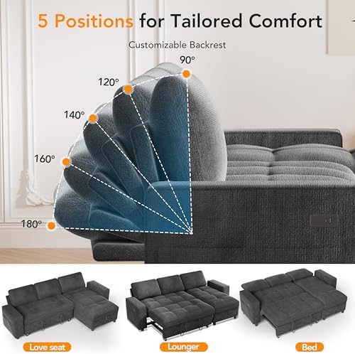Sunny Heart Pull Out Sofa Bed - Image 5