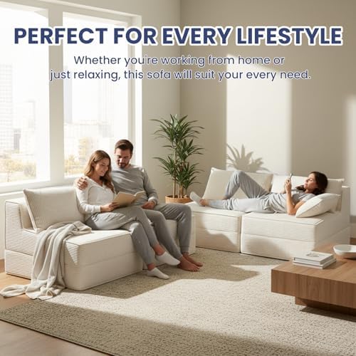 Erament Folding Sofa Bed, Portable Floor Couch Lounge Sofa - Image 7