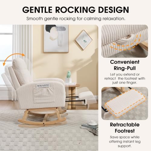 Nursery Glider, Rocking Chair Nursery - Image 4