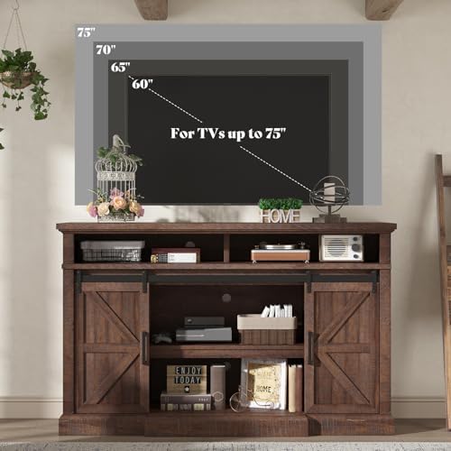 AMERLIFE 66" W Farmhouse TV Stand, Entertainment Center - Image 5