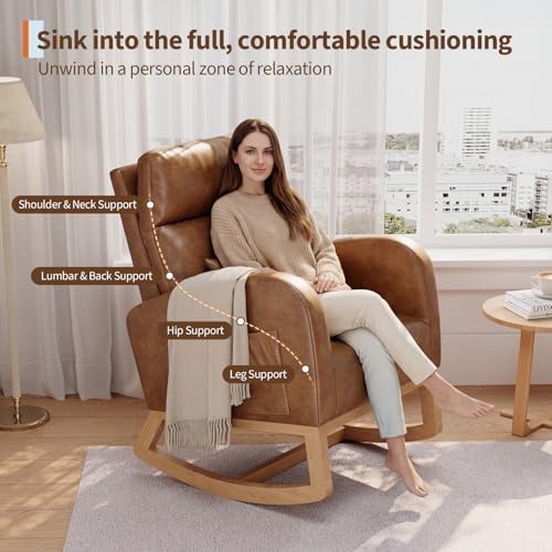 GarveeHome Rocking Chair, Nursery Glider Chair - Image 4