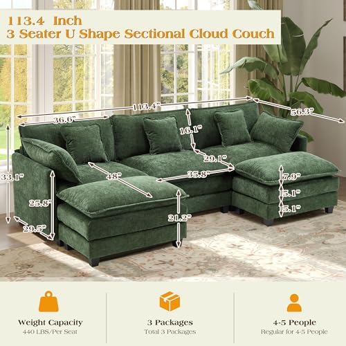 Hanherry Modular Sectional Sofa, Cloud Couch - Image 2