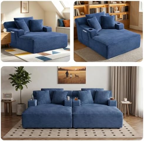 NicBex 66”Oversized Chaise Lounge Chair Indoor - Image 3