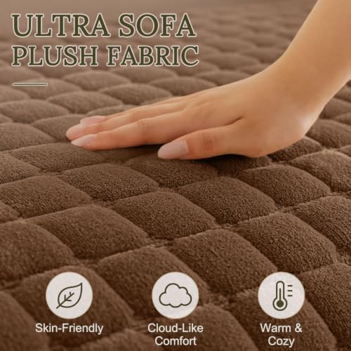 Smiry Velvet Couch Cover for Dogs, Non Slip Soft Sofa Protector for Pets - Image 4