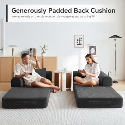79" Convertible Sofa Bed, Boneless Couch - Image 4
