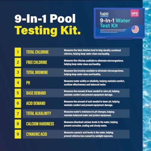 Lupo DPD 9-in-1 Pool Test Kit | Pool Testing Kit - Image 3