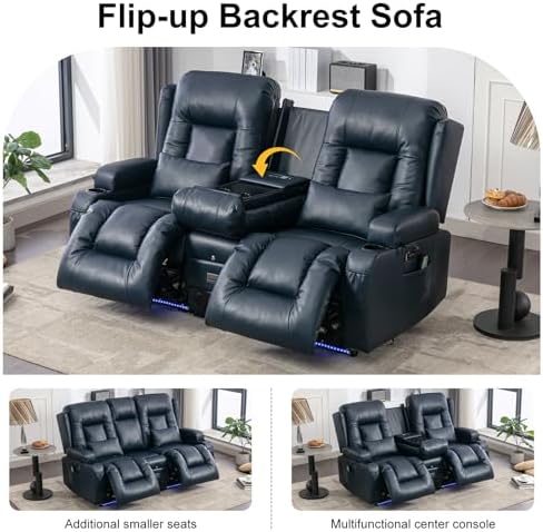 TUNYI Power Loveseat Recliner Sofa - Image 5