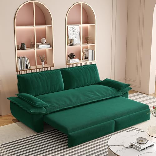 73.2" Futon Sofa Bed Queen Size, 3-in-1 Convertible Sleeper Sofa - Image 6