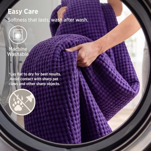 Bedsure Cooling Waffle Blanket for Hot Sleepers - Image 6