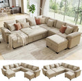 107.8" Oversized Modular Sectional Sofa by WorthFurni
