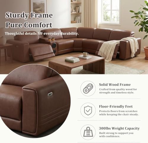 Power Recliner Sectional Sofa - Image 6