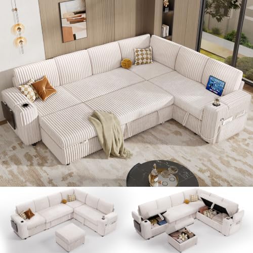 Vipbear 111" Modular Sectional Sleeper Sofa by VipbearLiving