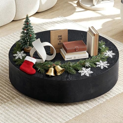 JUSTONE Round Coffee Tables for Living Room, Modern Minimalist Side Tables - Image 3