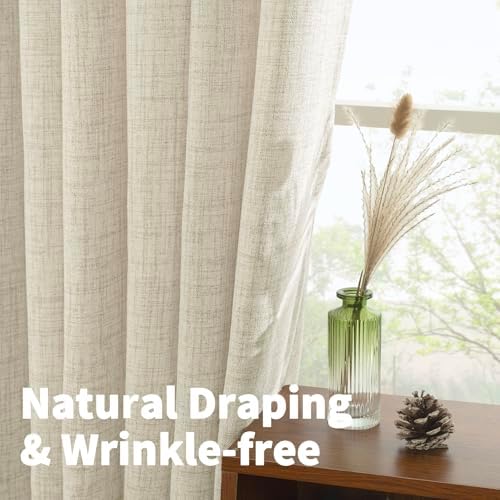 YoungsTex Short Linen Curtains 40 Inches Long - Image 5