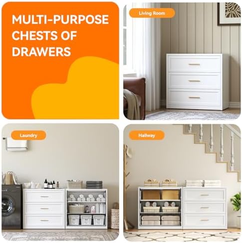 COFaR Metal Dresser for Bedroom, Dressers & Chests of Drawers for Nightstand - Image 7