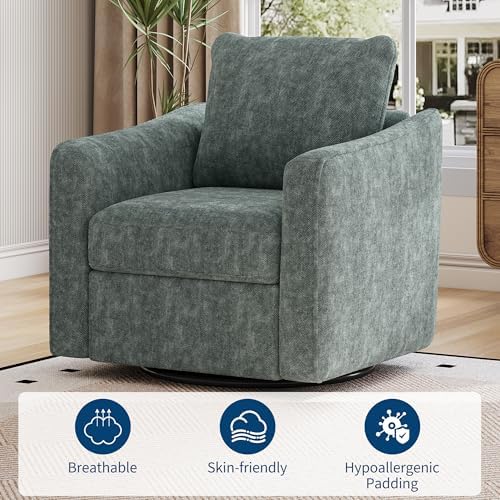 Garvee 360° Swivel Accent Chair - Image 7