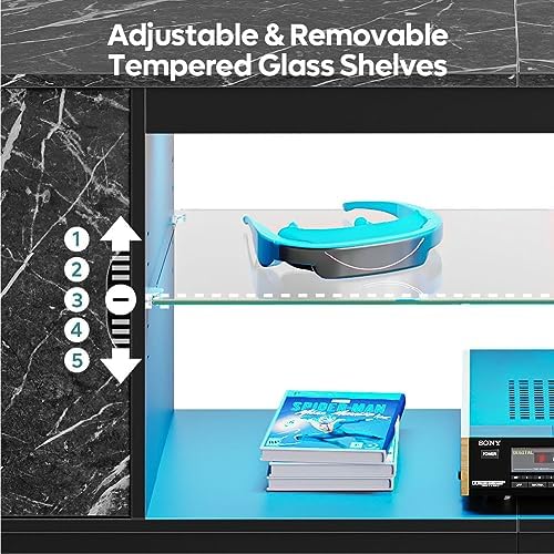 Bestier 57" LED Gaming TV Stand, RGB Light - Image 5
