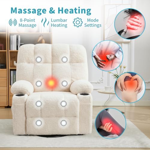 IDEALHOUSE Oversized Rocking Recliner Chair - Image 3