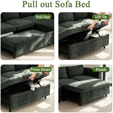 Modern L-Shape Sleeper Sofa - Image 6