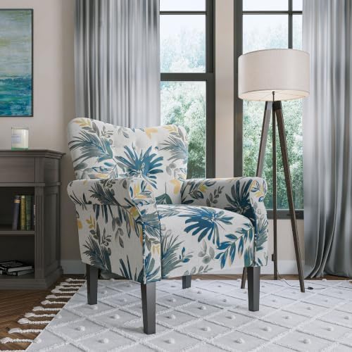 BELLEZE Modern Accent Chair, High Back Armchair, Upholstered Wingback Side Chair - Image 6