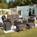 Belord Upgraded 6“ Cushion Luxury Patio Furniture Set by Belord