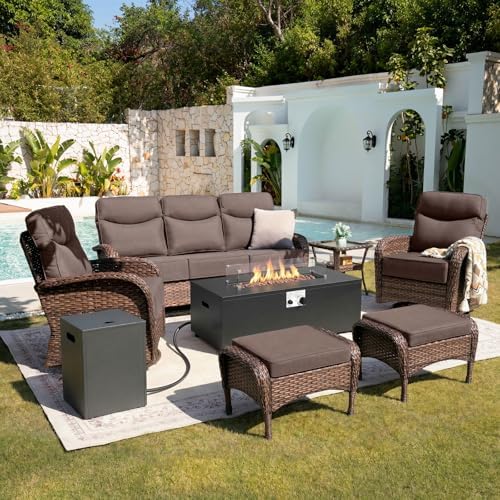 Belord Upgraded 6“ Cushion Luxury Patio Furniture Set by Belord