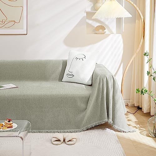 MEETSKY Sectional Couch Covers for Dog Chenille Sofa Cover, Washable Couch - Image 2