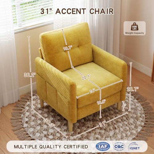 Urhanherry 31" Small Sofa Couch - Image 2