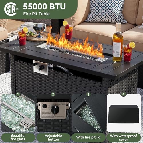 Aoxun 15 Piece Patio Furniture Set - Image 2