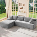Hobestluk Boneless Couches Modular Sectional Sofa L-Shape Oversized Chaise by YourHomeDeservesMore