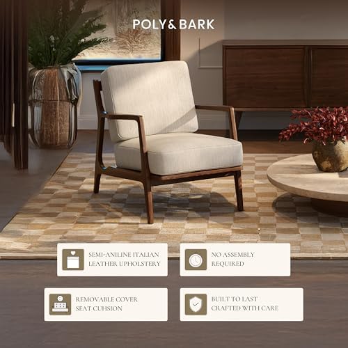 Poly & BARK Verity Fabric Accent Chair – Fabric Armchair - Image 5