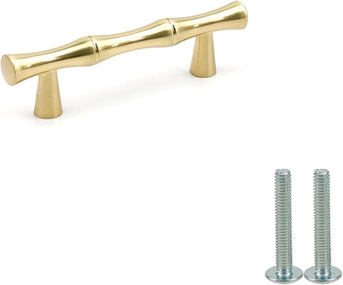 2PCS Bamboo Shape Handle, Zinc Alloy Cabinet Handles, 2.5 Inch Hole Distance - Image 2