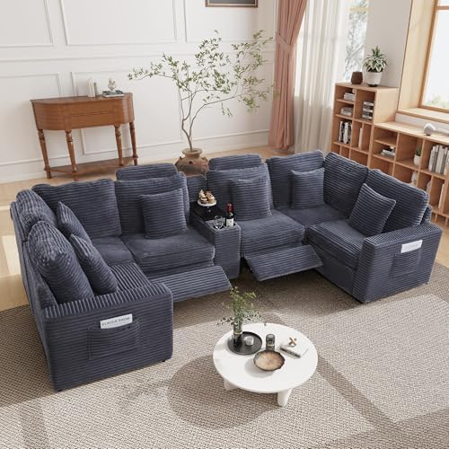 RARZOE Oversized Modular Sectional Sofa, 6-Seater U-Shaped - Image 3