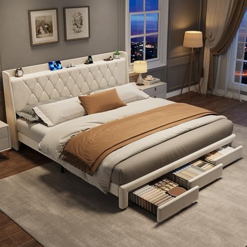 Garvee King Size Bed Frame by Garvee