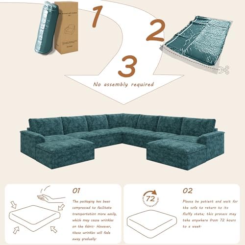 EASE MOOSE Boneless Couch for Living Room, Large Modular Sectional - Image 3