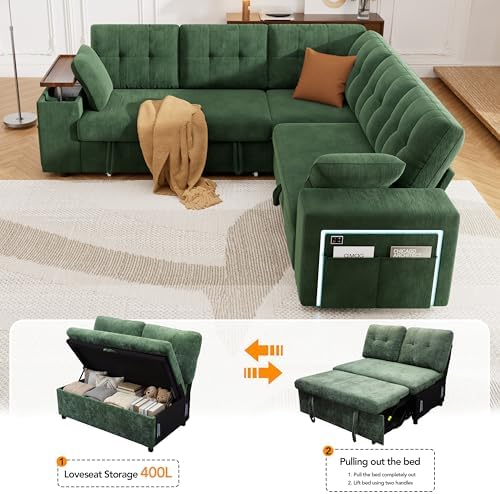 Vipbear 5 Seat Modular Sectional Sleeper Sofa - Image 7