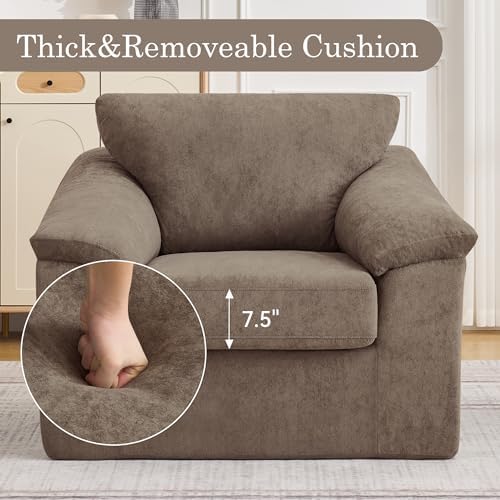Boneless Single Sofa Chair, Modern Cloud Accent Chair, Comfy Deep Seat Couch - Image 3