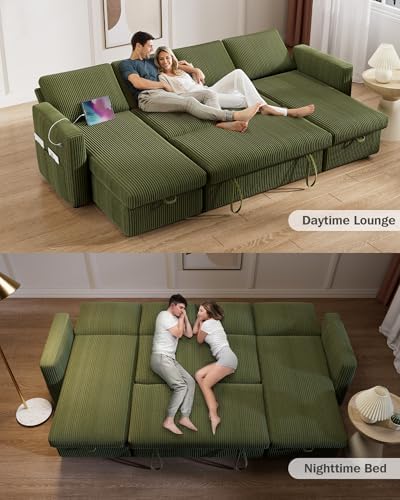 Vipbear 104" Sectional Sleeper Sofa Bed - Image 4