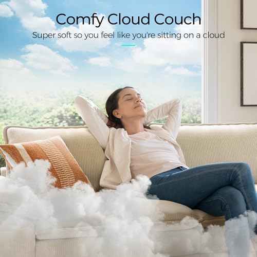 LINSY HOME 157'' Modular Sectional Sofa 4 Seat Couch Corduroy Cloud Couch - Image 5