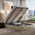 Novilla Queen Lift Up Storage Bed Frame/Charging Station/LED Light by Novilla