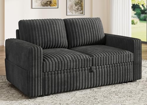 HONBAY Modular Pull Out Sofa Bed, Corduroy Loveseat, Couches - Image 6