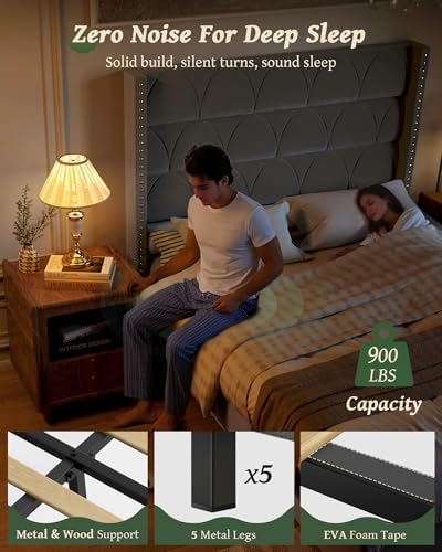 OHOHOLIVE Queen Size Bed Frame - Image 3
