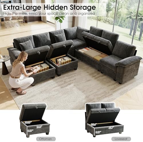 107.8" Oversized Modular Sectional Sofa - Image 4