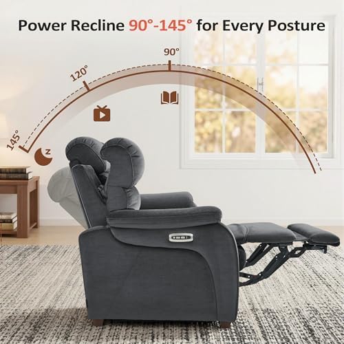 MCombo 73.8'' Zero Wall Hugger Power Recliner Sofa - Image 5