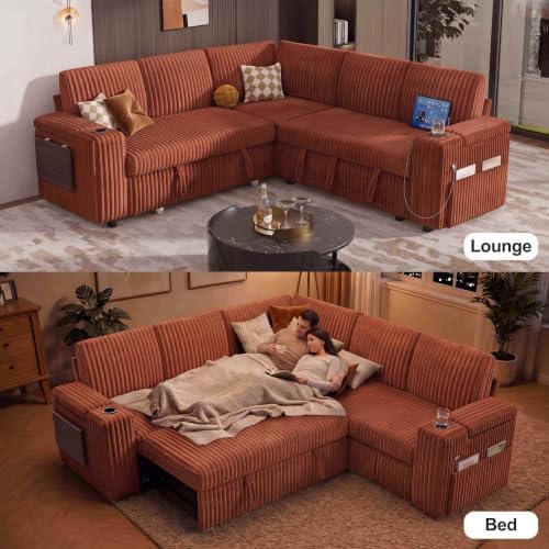 Vipbear 86" Modular Sectional Sleeper Sofa - Image 4