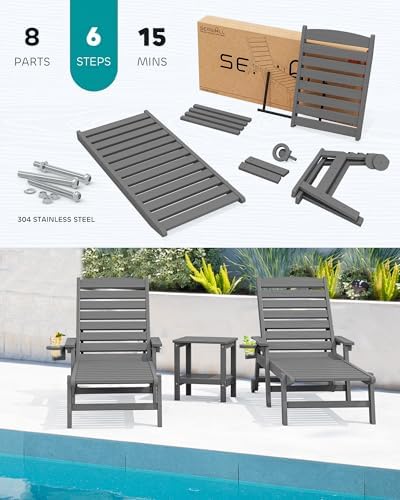 SERWALL HDPE Outdoor Lounge Chair - Image 6