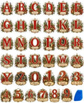 ZMRU 36 Sheets Vintage Christmas Rub On Transfers by ZMRU