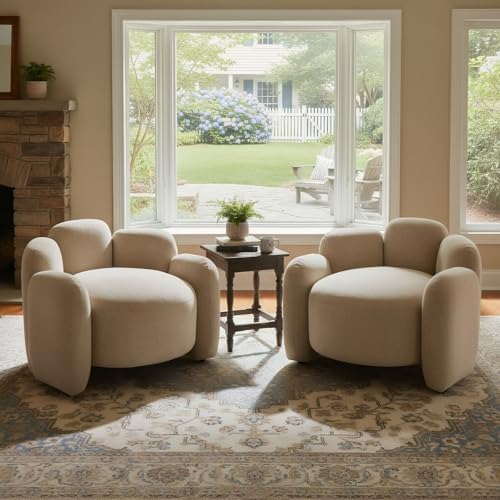 Hyfirm Camel Khaki Accent Chairs Set of 2 - Image 3