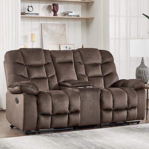 HAOMARKETS Manual Reclining Loveseat Sofa by HAOMARKETS